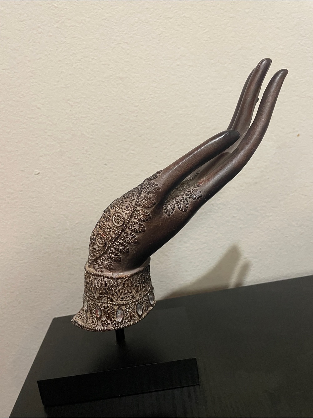 Decorative Hand Sculpture in Dark Bronze